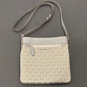 Michael Kors Tan and Gray Crossbody Bag